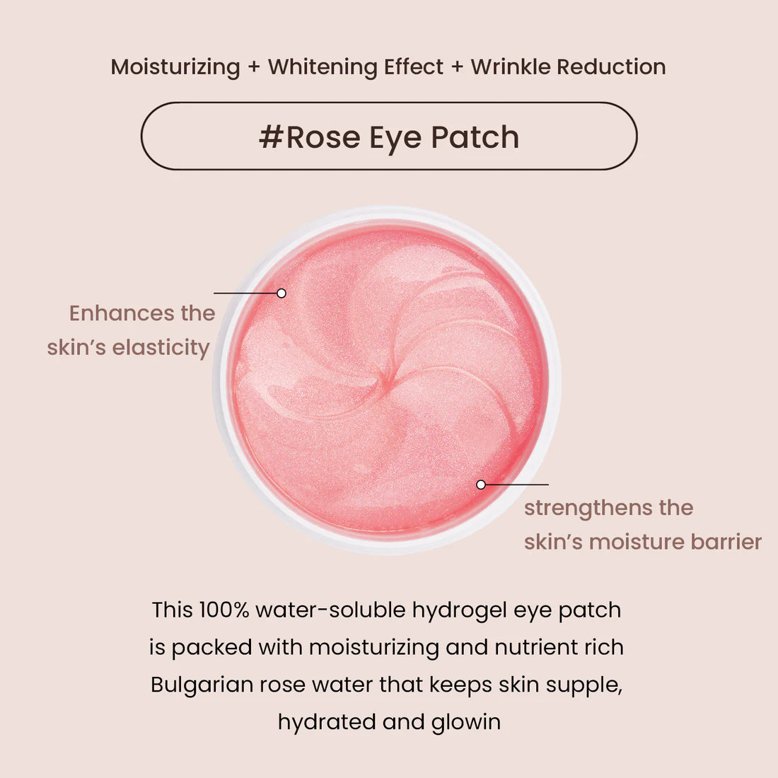heimish - Patch Occhi Idrogel all’Essenza di Rosa
