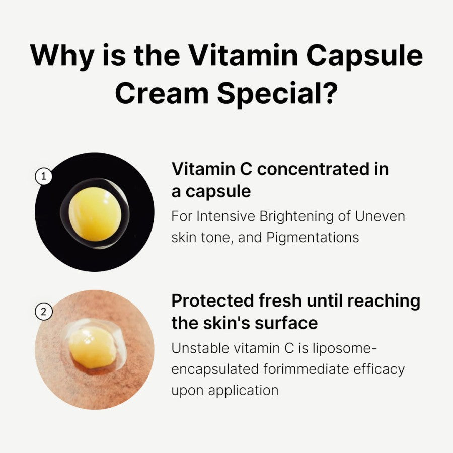 medicube - Crema Viso con capsule di Vitamina C